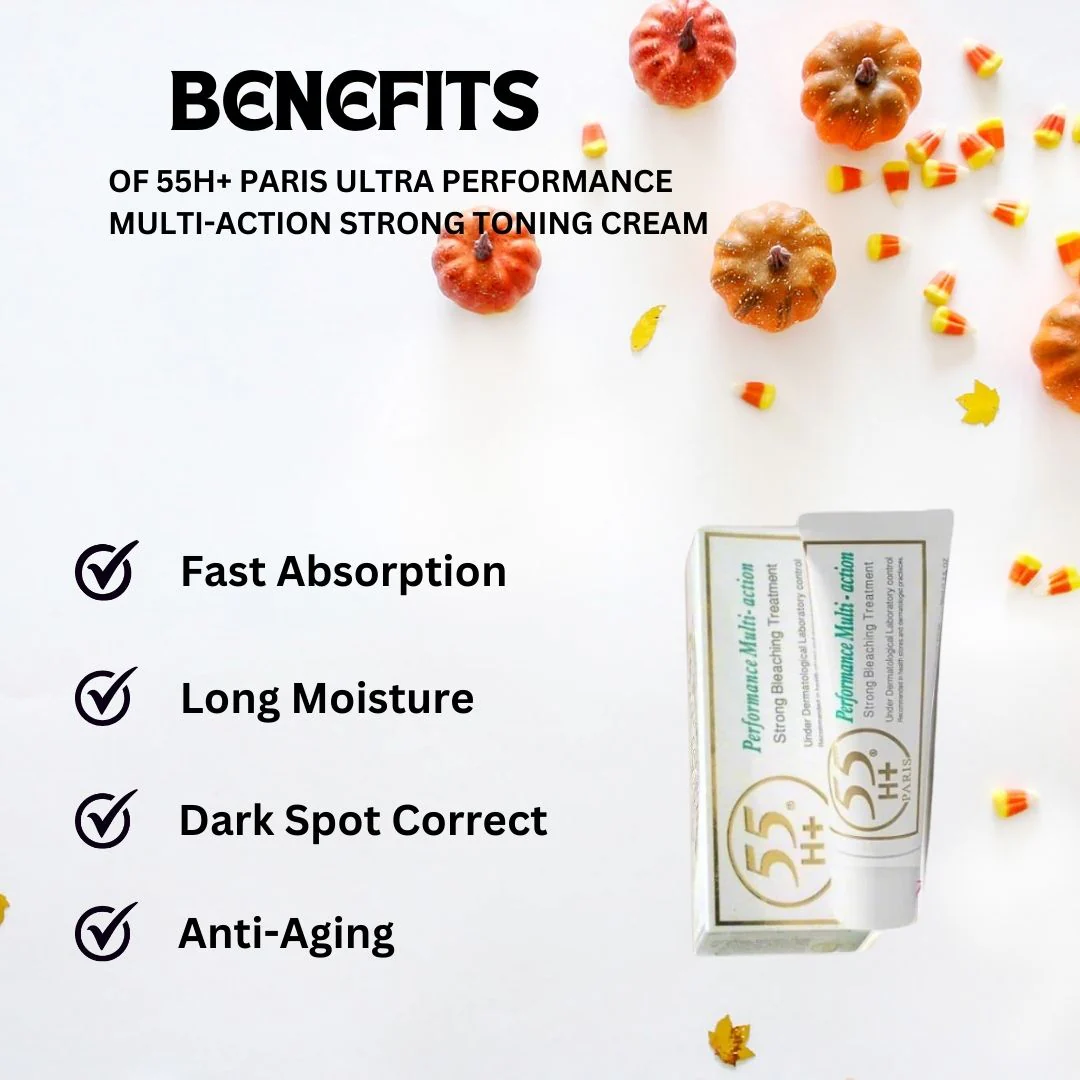 55H+ Paris Ultra Performance Multi-Action Strong Toning Cream 1.7 oz - Image 2