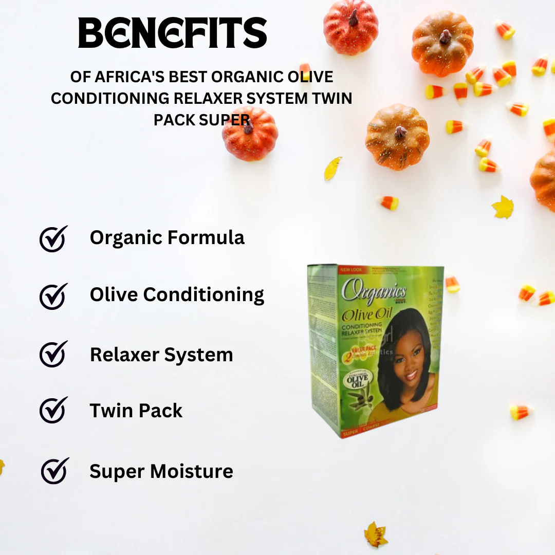 Africa's Best Organic Olive Oil Conditioning Relaxer System Twin Pack Super - Image 2