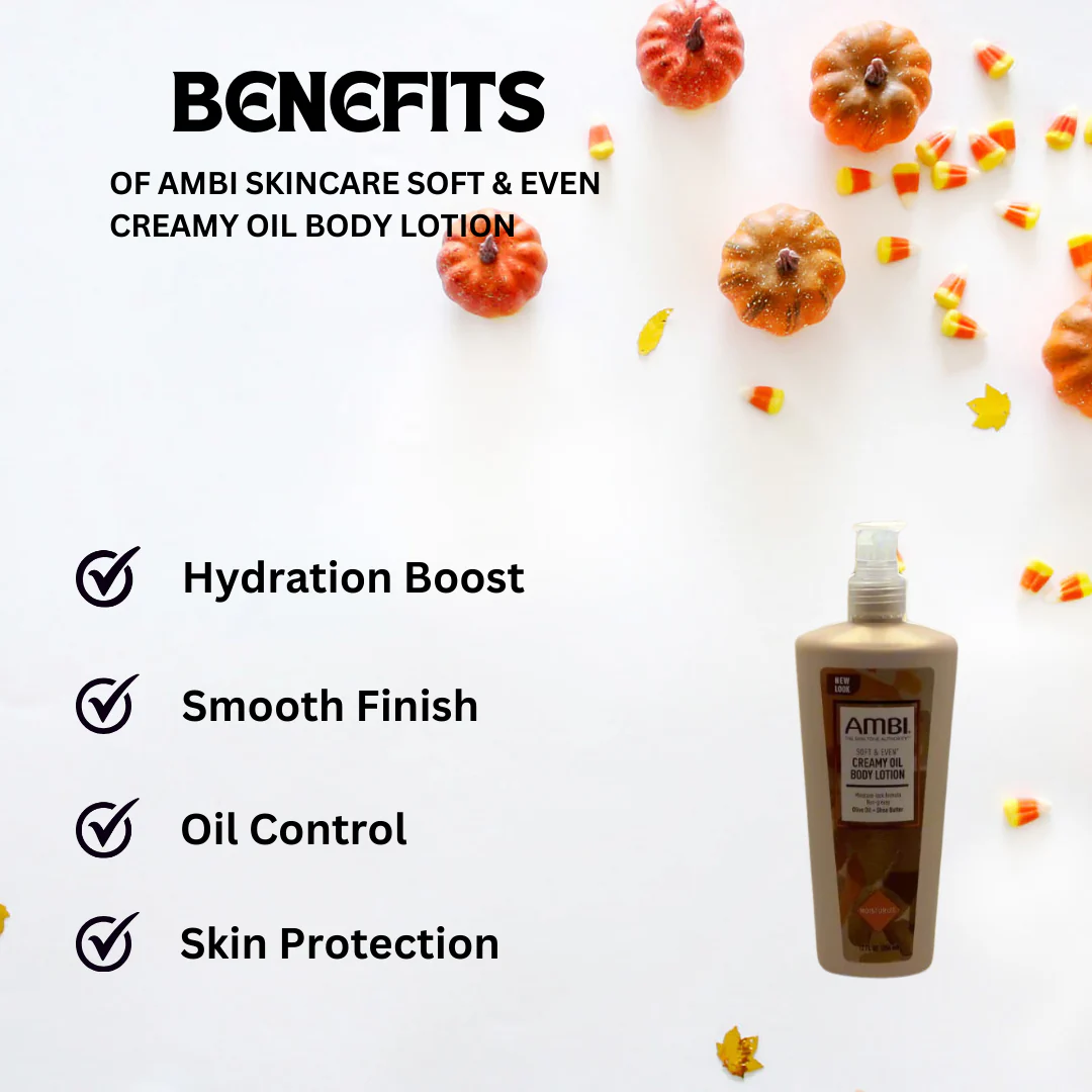 Ambi Skincare Soft & Even Creamy Oil Body Lotion 12floz - Image 3