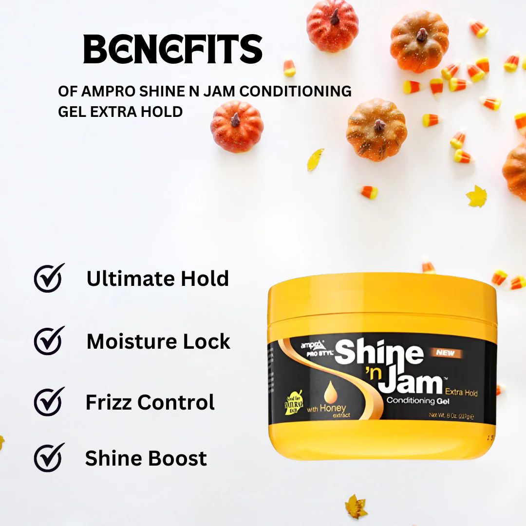 Ampro Shine N Jam Conditioning Gel Extra Hold 8 oz - Image 2