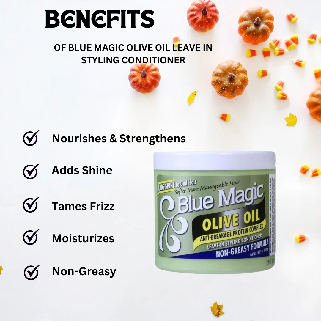 Blue Magic Olive Oil Leave In Styling Conditioner 13.75oz - Image 2