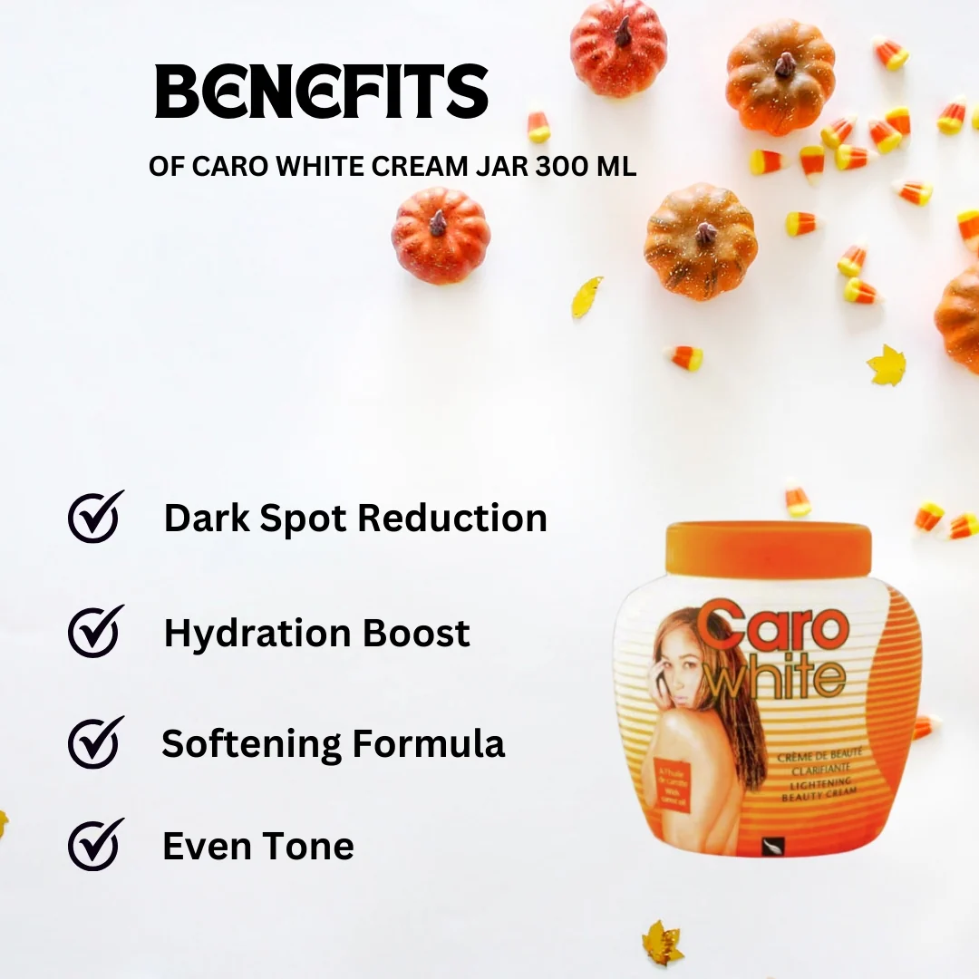 Caro White Cream Jar 300 ml - Image 4