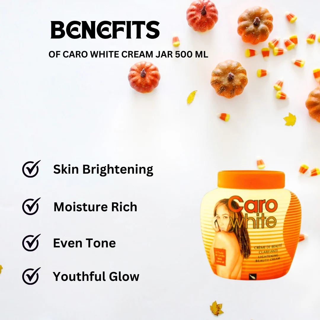 Caro White Cream Jar 500 ml - Image 4