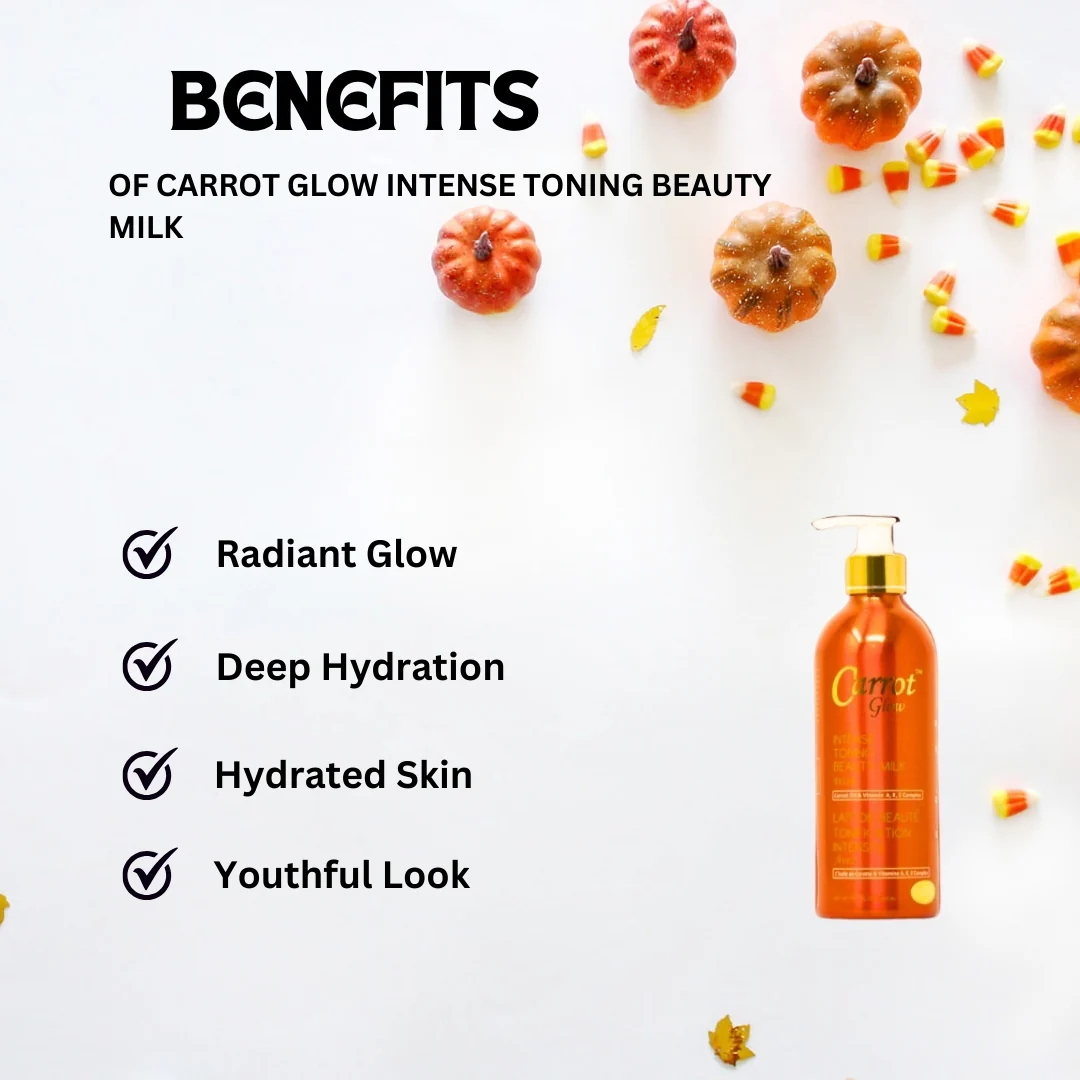 Carrot Glow Intense Toning Beauty Milk 16.8 oz - Image 2