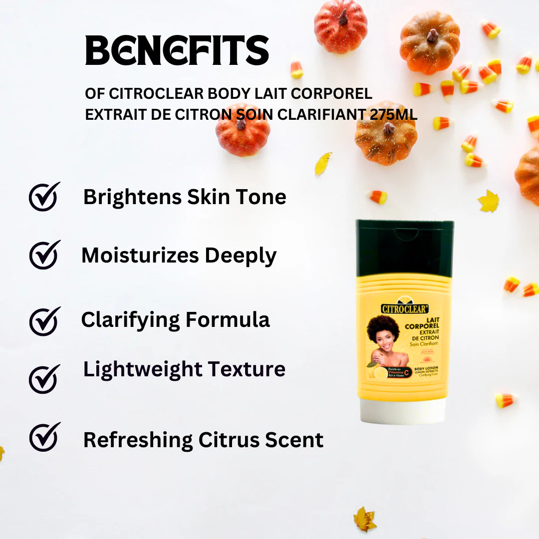 Citroclear Body Lait Corporel Extrait De Citron Soin Clarifiant 275ml - Image 3