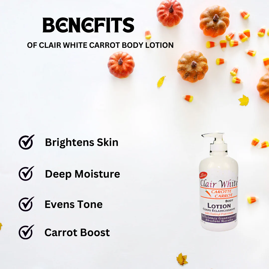 Clair White Carrot Body Lotion 16.9 oz - Image 2