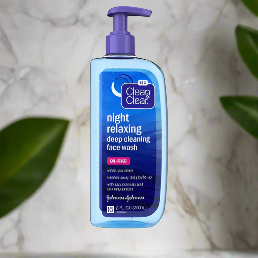 Clean & Clear Night Relaxing Deep Cleaning Face Wash Oil Free  8 fl oz - Image 2