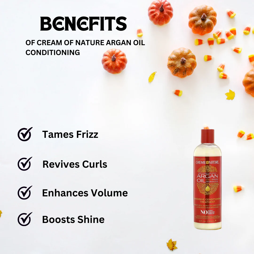 Cream of Nature Argan Oil Intensive Conditioning 12oz - Image 3