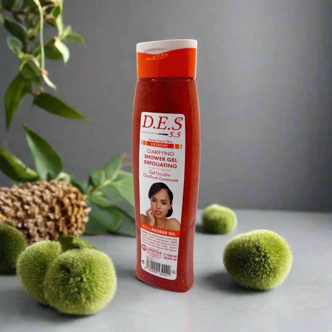 D.E.S 5.5 Dermo Expert Skin Clarifying Shower gel Exfoliating 500ml