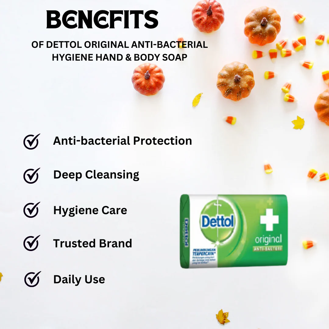 Dettol Original Anti-bacterial Hygiene Hand & Body Soap 105 g - Image 2