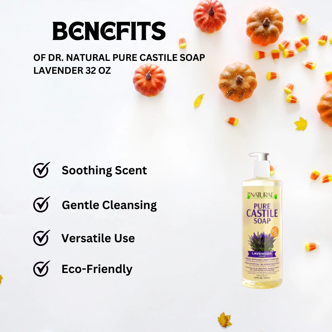 Dr. Natural Pure Castile Soap Lavender 32 oz - Image 2