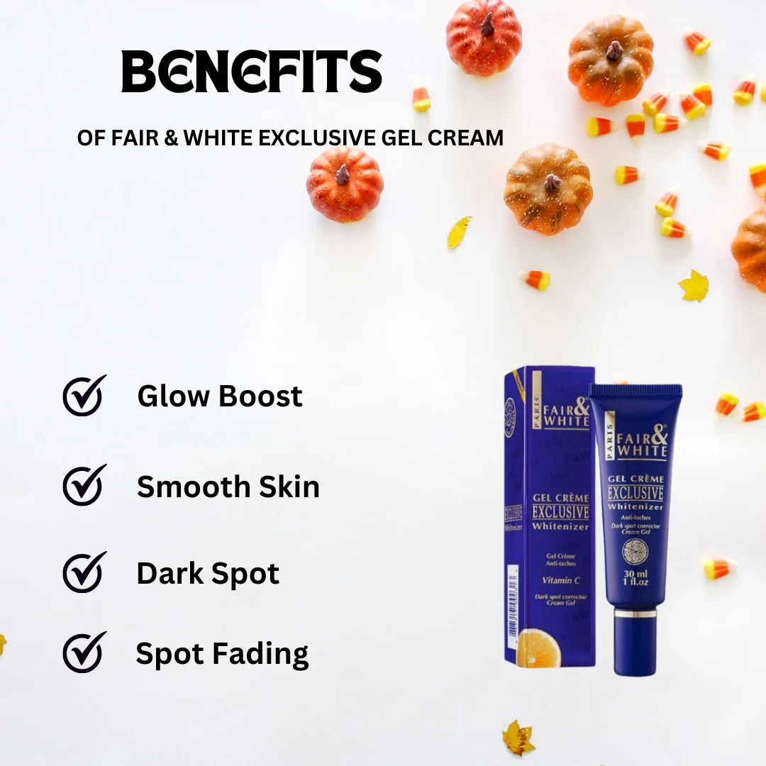 Fair & White Exclusive Gel Cream w/  Vitamin C 30 ml - Image 2