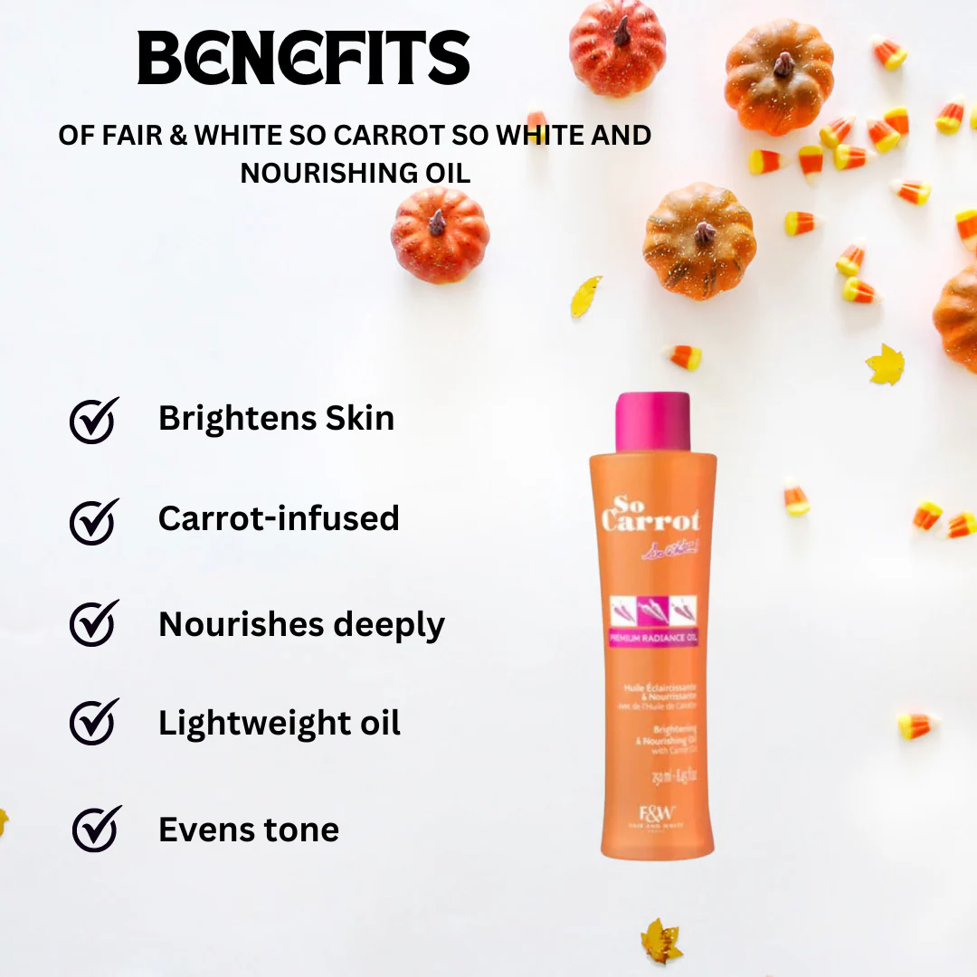 Fair & White So Carrot So White and Nourishing Oil 8.45 oz - Image 2