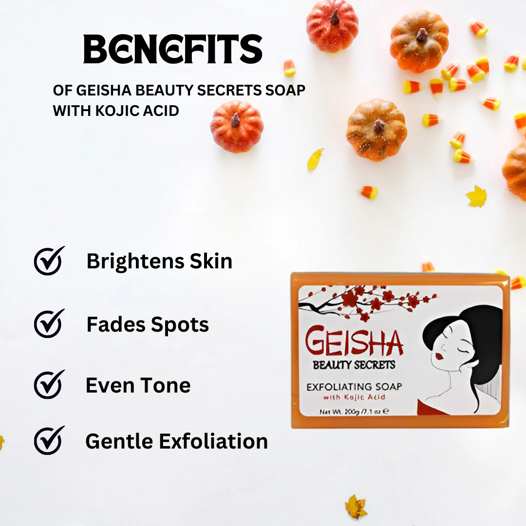 Geisha Beauty Secrets Soap 200g with Kojic Acid - Image 2