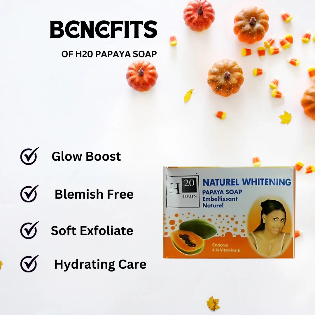H20 Papaya Soap 250g - Image 2