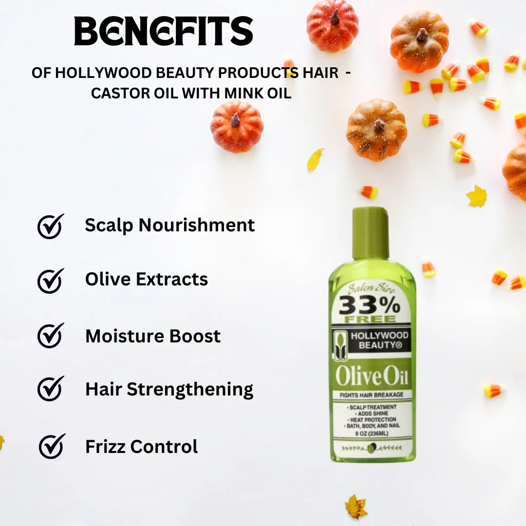 Hollywood Beauty Olive Oil Scalp 8 oz - Image 2