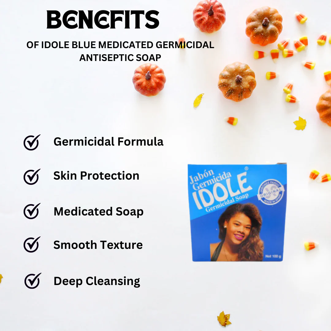 Idole Blue Germicidal Antiseptic Soap 100 g (pack of 6) - Image 2