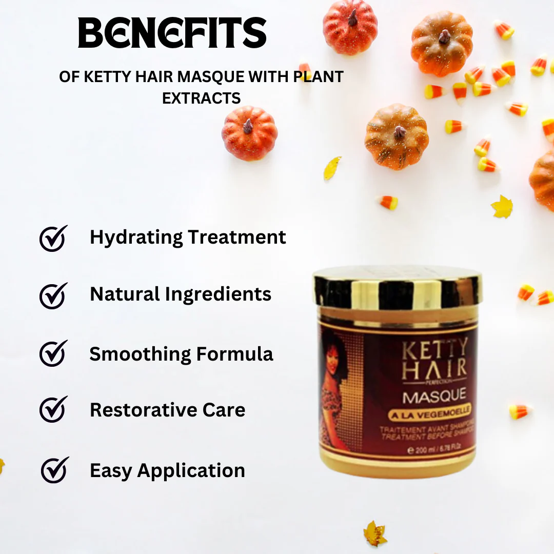 Ketty Hair Masque With Oily Plant Extracts 200ml | 6.78oz - Image 2