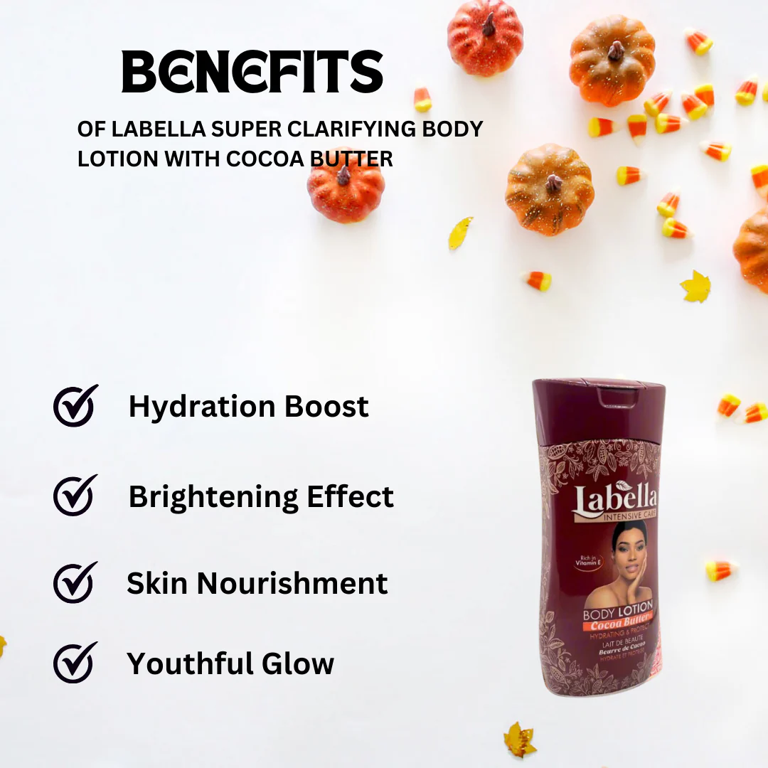 LABELLA Super Clarifying Body Lotion With Cocoa Butter 600ml - Image 3