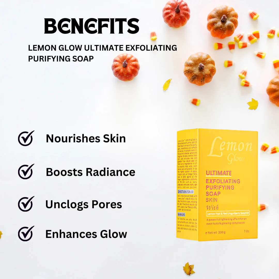 Lemon Glow Ultimate Exfoliating Purifying Soap 7 oz - Image 2