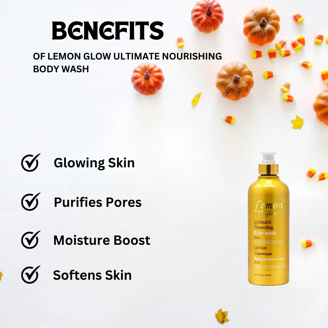 Lemon Glow Ultimate Nourishing Body Wash 750ml - Image 2