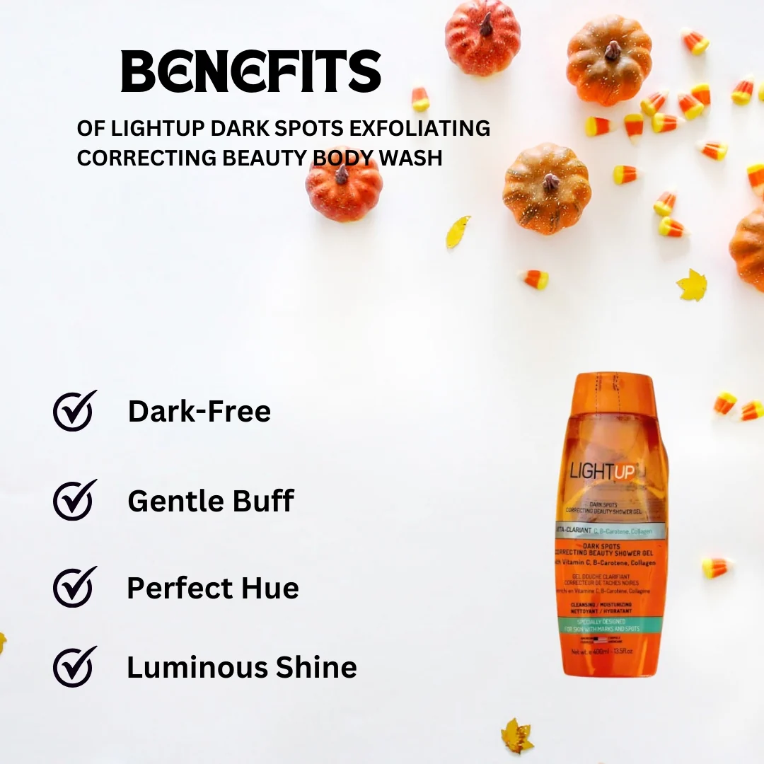 Lightup Dark Spots Exfoliating Correcting Beauty Body Wash 400ml - Image 3