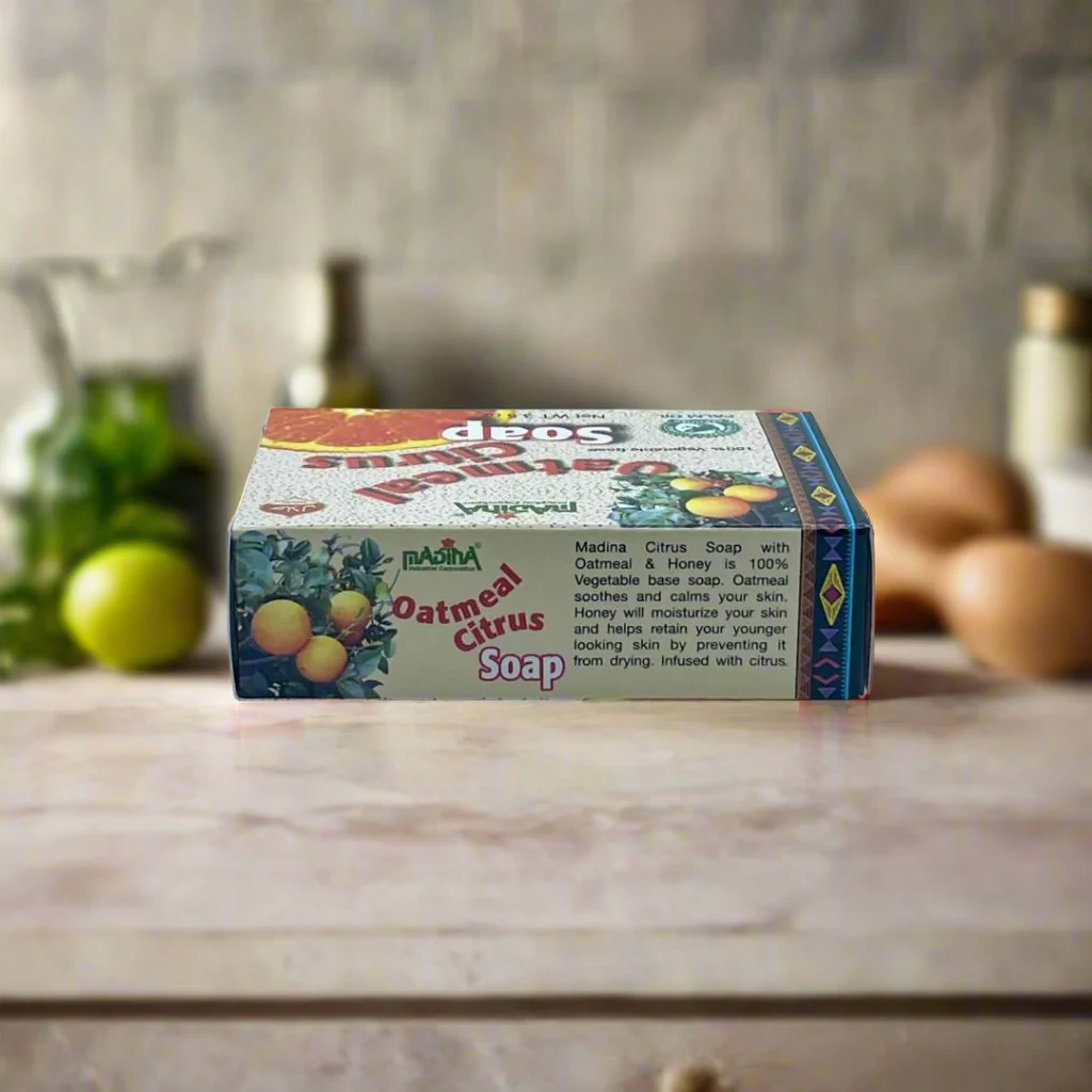 Madina Oatmeal Citrus Soap 3.5oz - Image 2