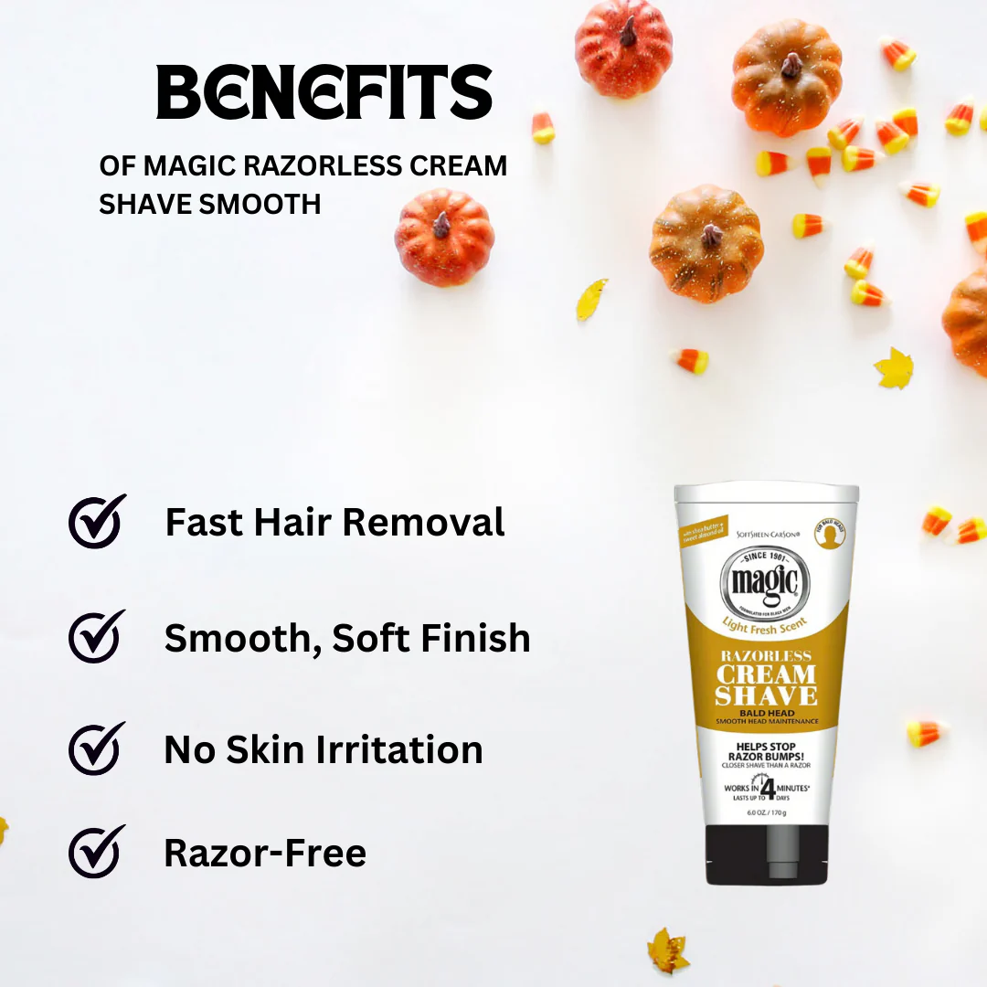 Magic Razorless Cream Shave Smooth 6 oz - Image 2
