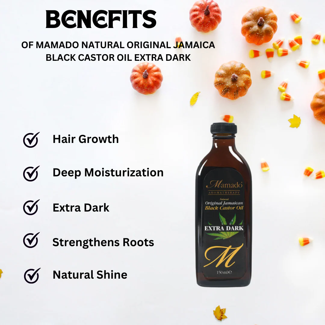 Mamado Jamaica Black Castor Oil Extra Dark 150 ml - Image 2