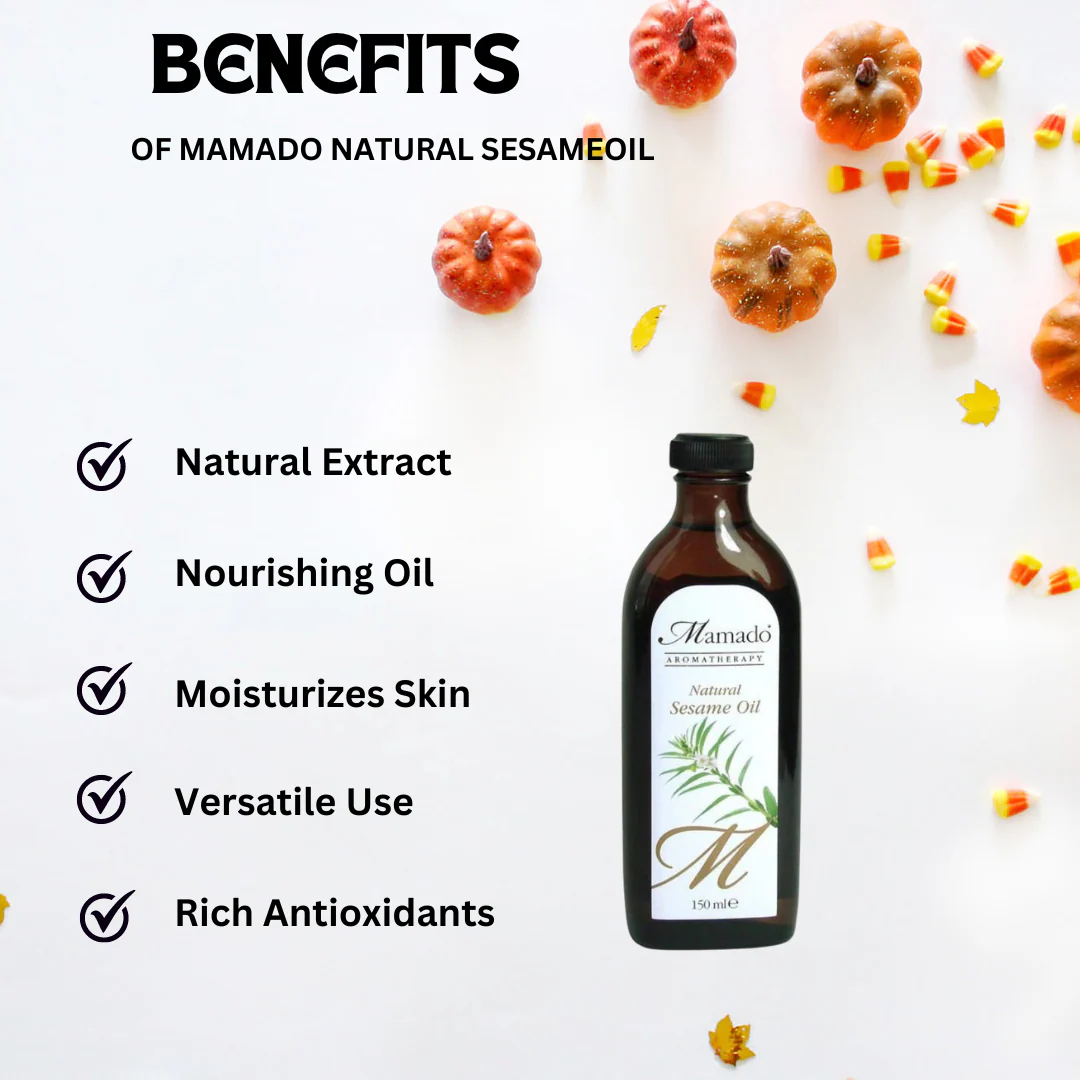 Mamado Natural Sesame Oil 150ml - Image 2