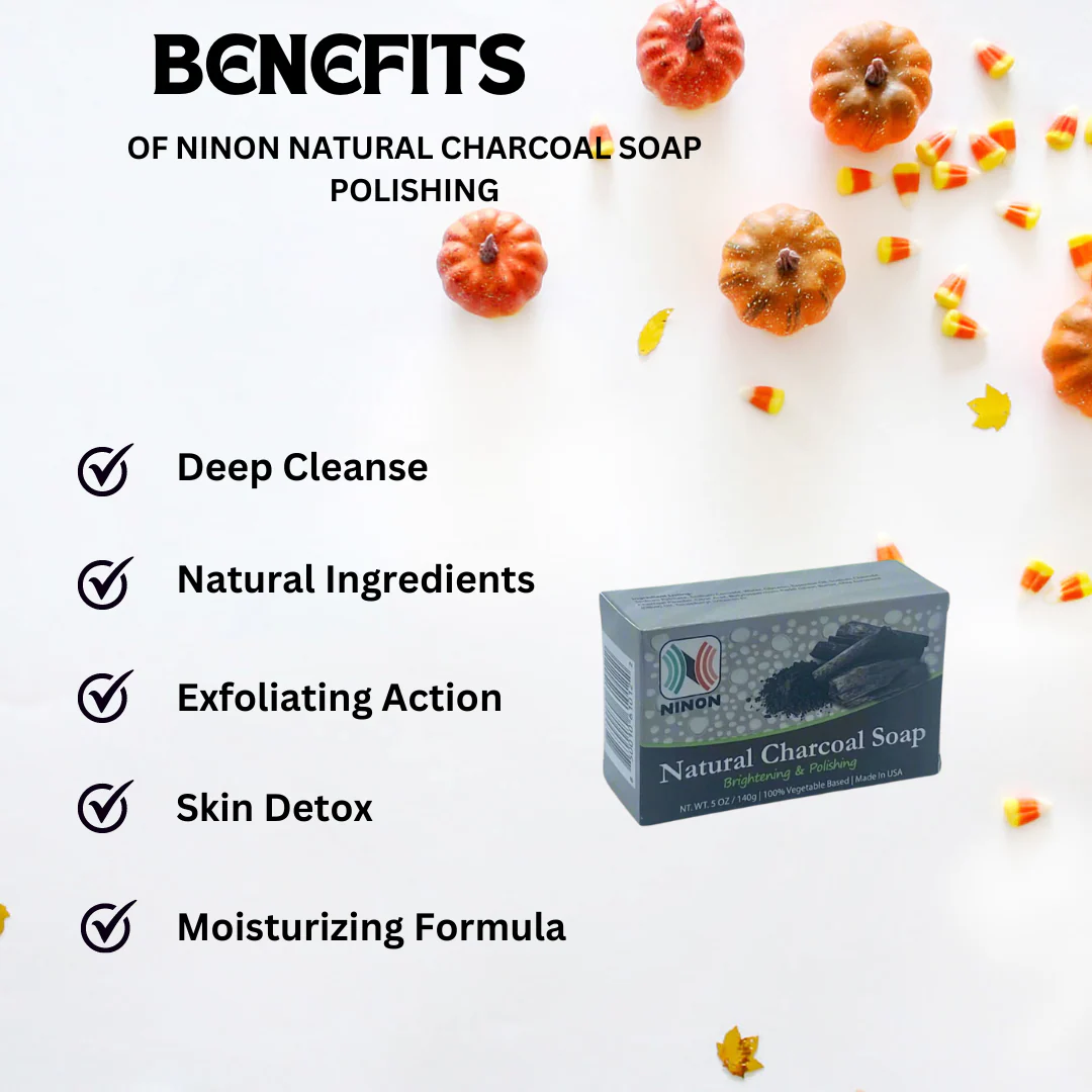Ninon Natural Charcoal Soap Polishing 5oz - Image 5