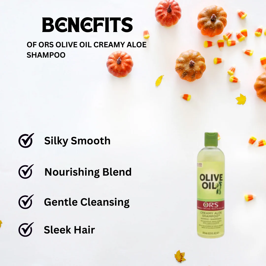 ORS Olive Oil Creamy Aloe Shampoo 12.5 oz - Image 2