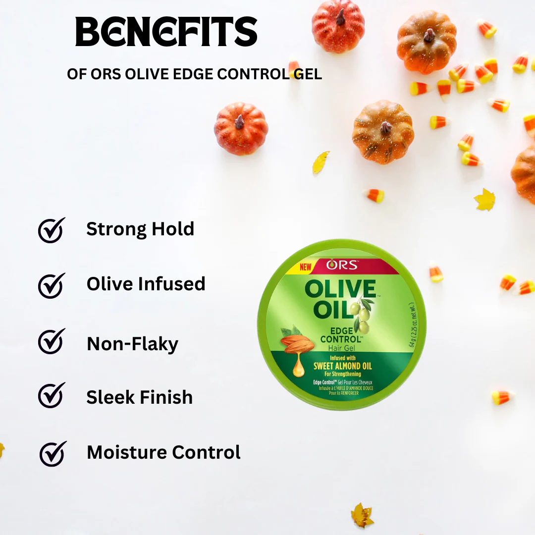 ORS Olive Oil Edge Control Gel - 2.25 oz jar - Image 2