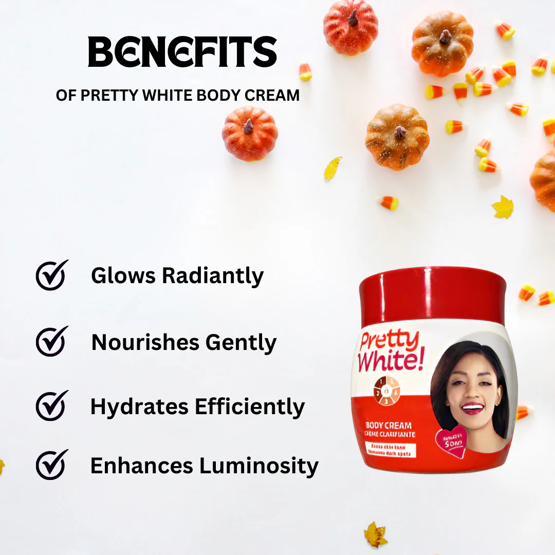 Pretty White Body Cream 300ml - Image 2
