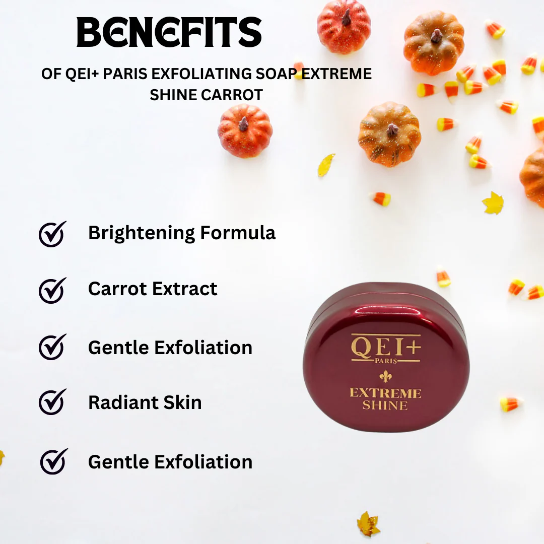 Qei+ Paris Exfoliating Soap Extreme Shine Carrot 200g - Image 3