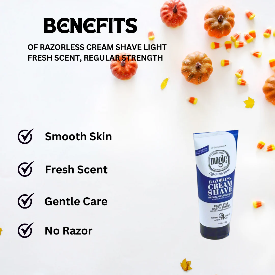 Razorless Cream Shave Light Fresh Scent, Regular Strength 6.0 oz - Image 4