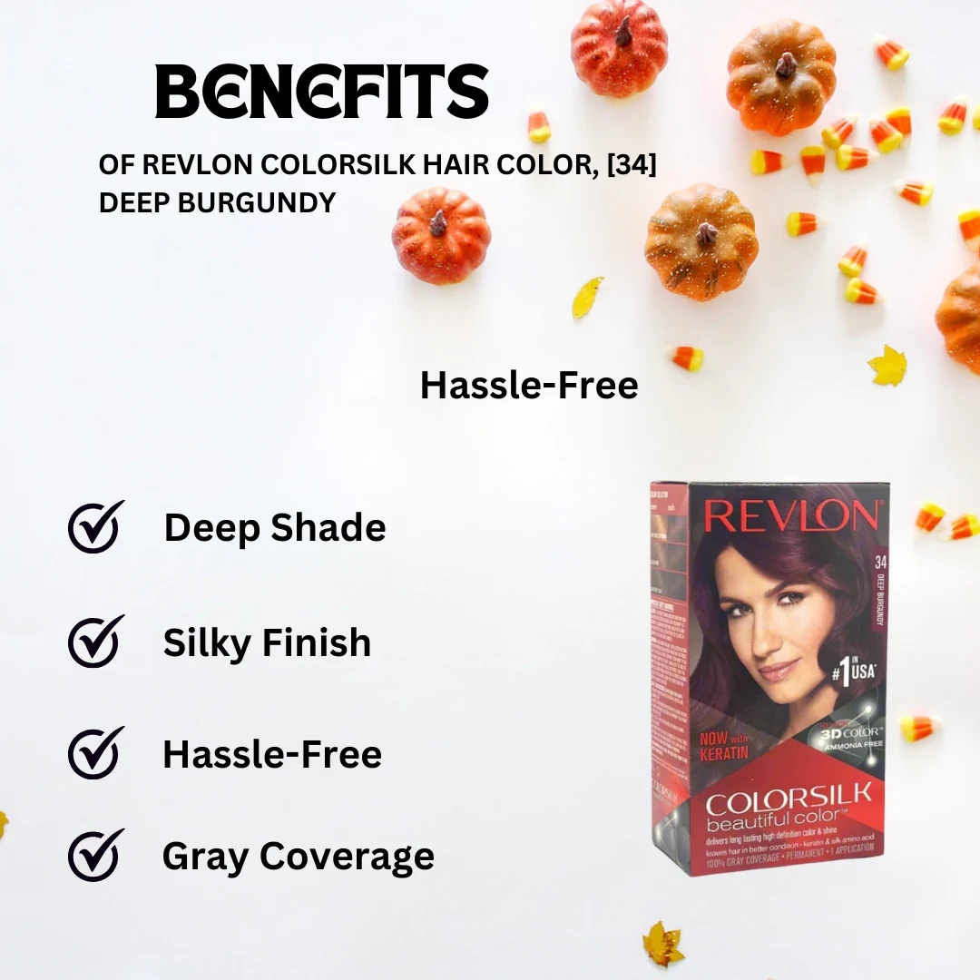 Revlon ColorSilk Hair Color, [34] Deep Burgundy 1 - Image 3