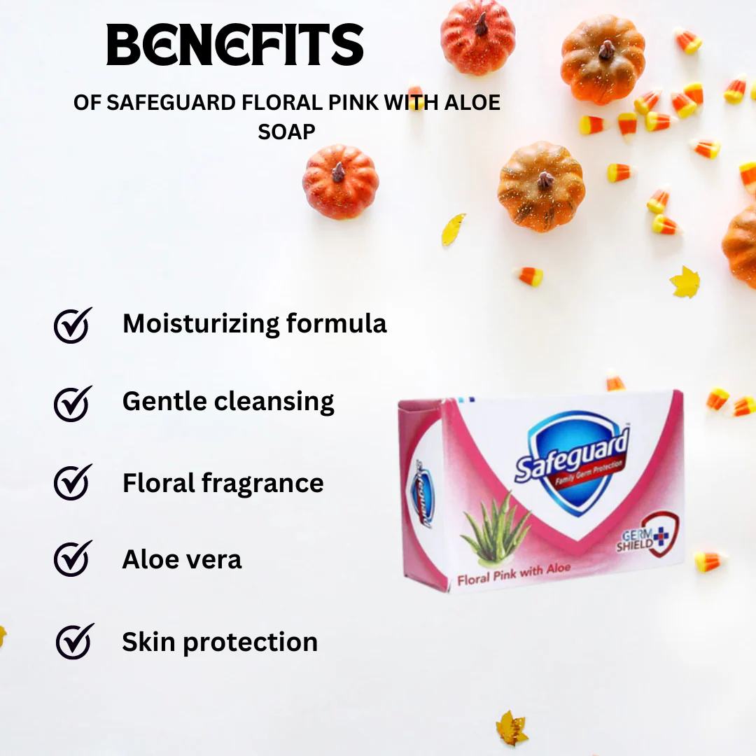 Safeguard Floral Pink With Aloe Soap 130G - Image 2