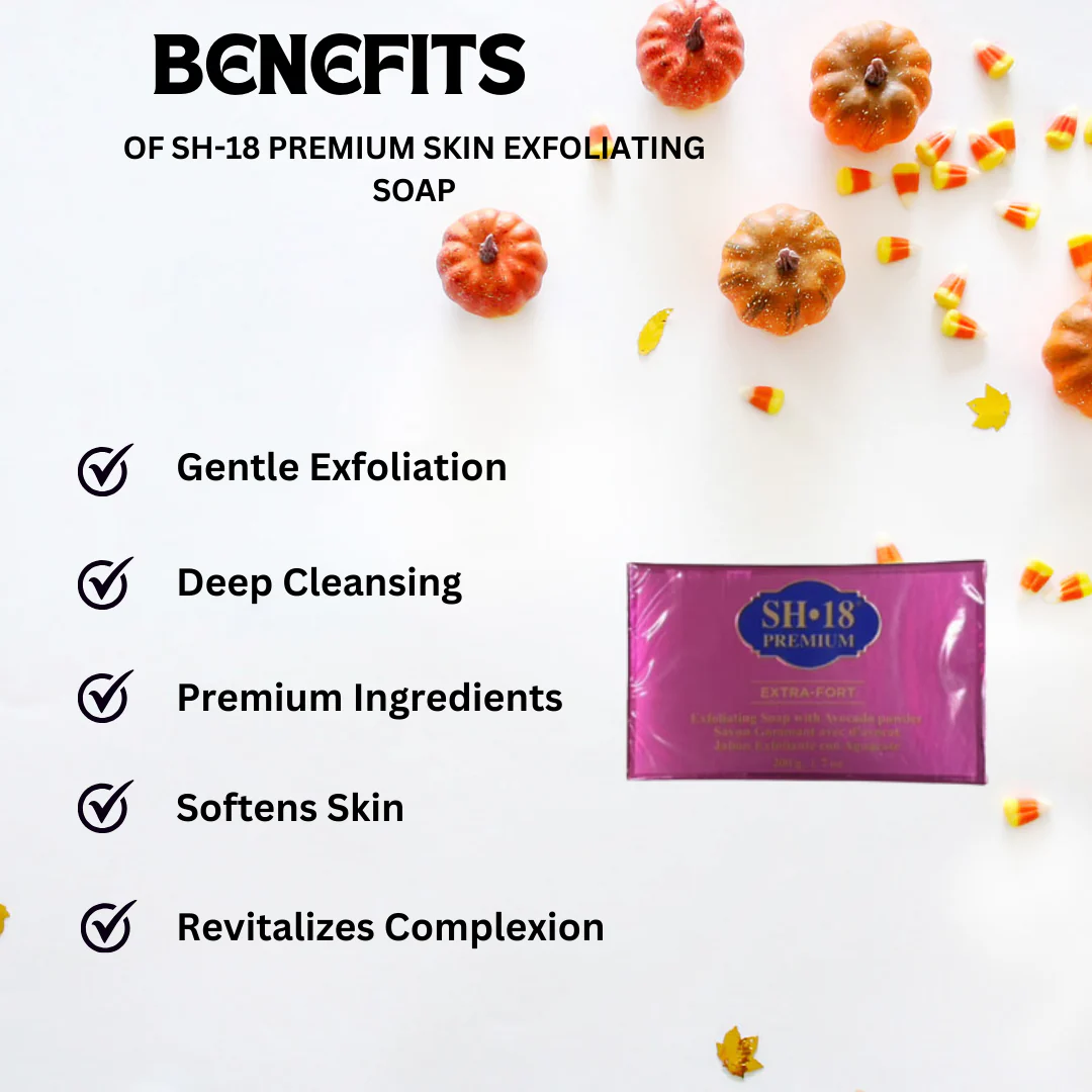SH-18 Premium Skin Exfoliating Soap 7 oz / 200g - Image 2