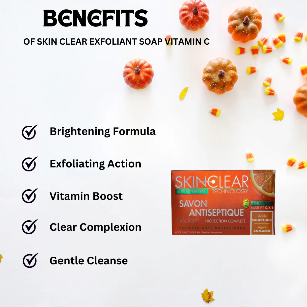 Skin Clear Exfoliant Soap Vitamin C 225 Grs \ 7.9 Oz - Image 2