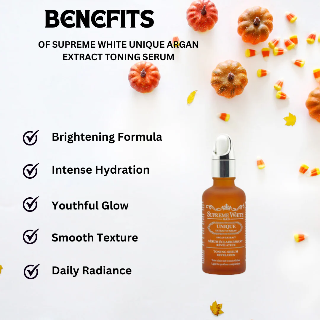 Supreme White Unique Argan Extract Toning Serum 50ml Clarence - Image 2
