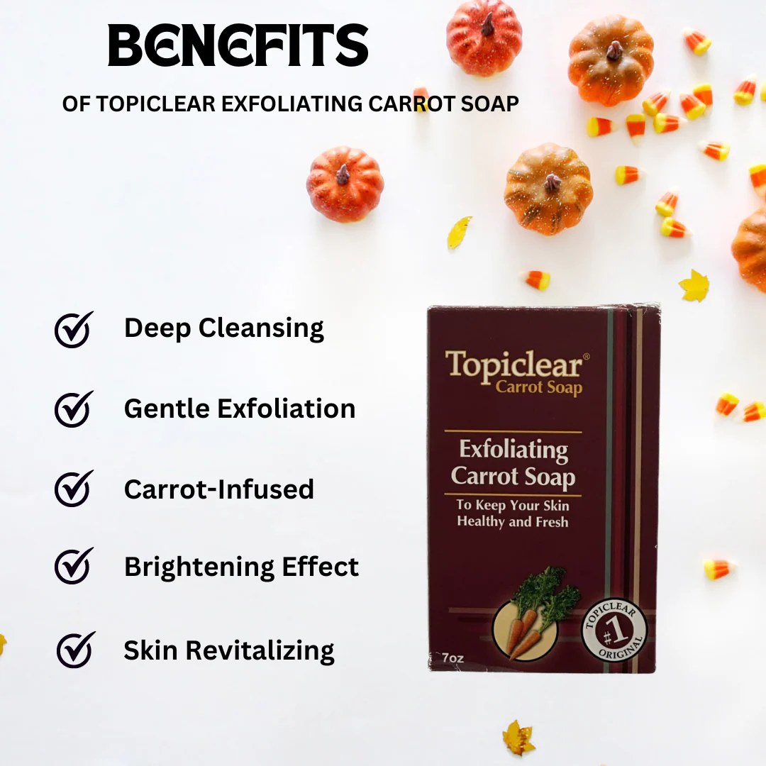 Topiclear exfoliating Carrot Soap 7 oz - Image 3