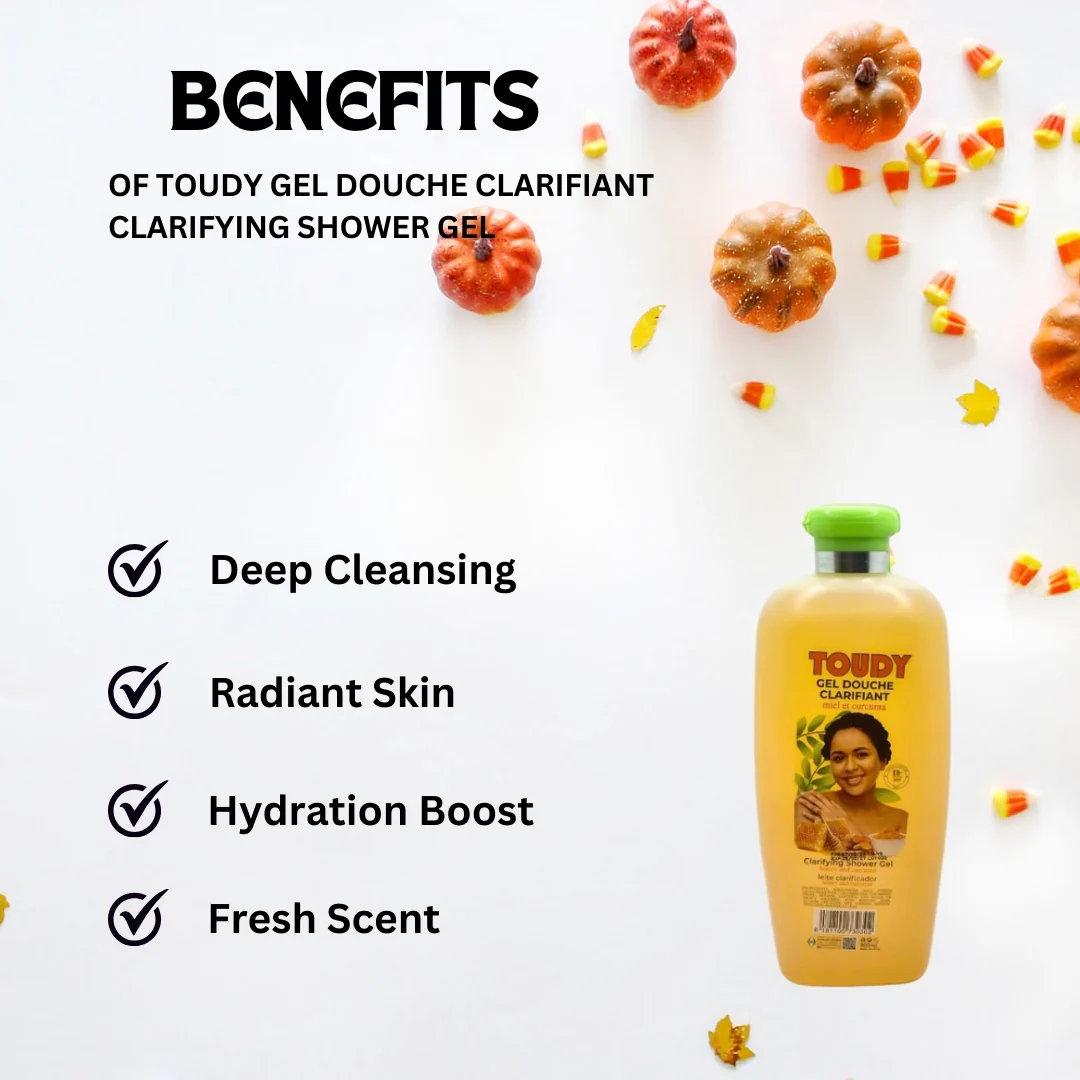 Toudy Gel Douche Clarifiant Clarifying Shower gel 800ml - Image 3
