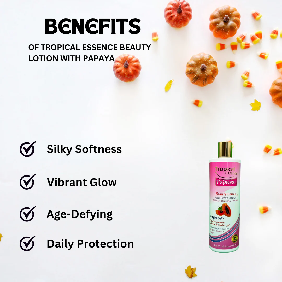 Tropical Essence Beauty Lotion With Papaya 16.8 oz - Image 2
