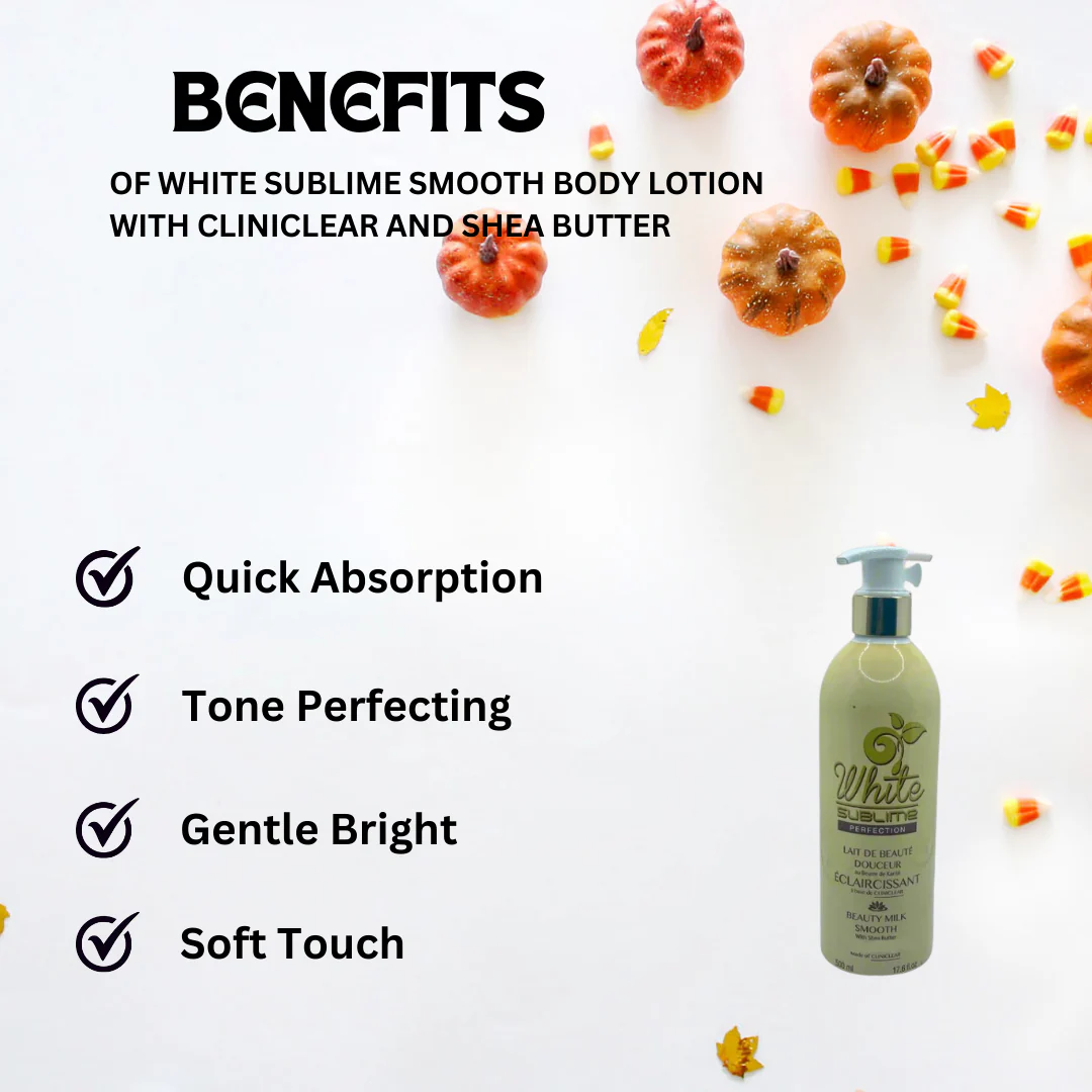 White Sublime Smooth Body Lotion with CLINICLEAR and Shea Butter 500 ml - Image 3