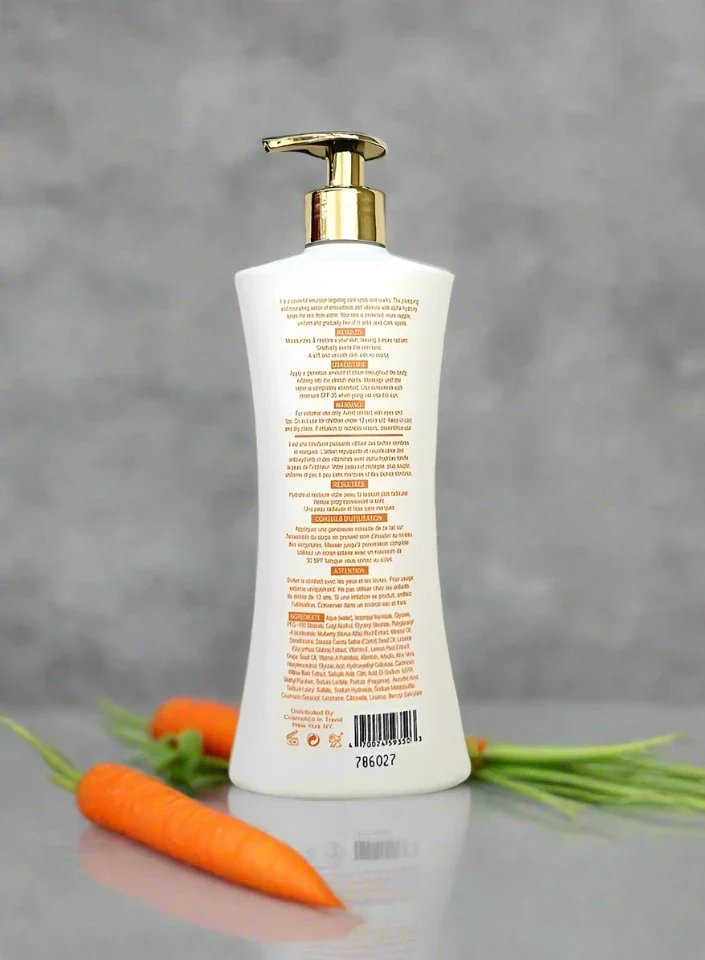 Zeenat Carrot Multiplex Skin Brightening Lotion 500 ml/17 oz - Image 2