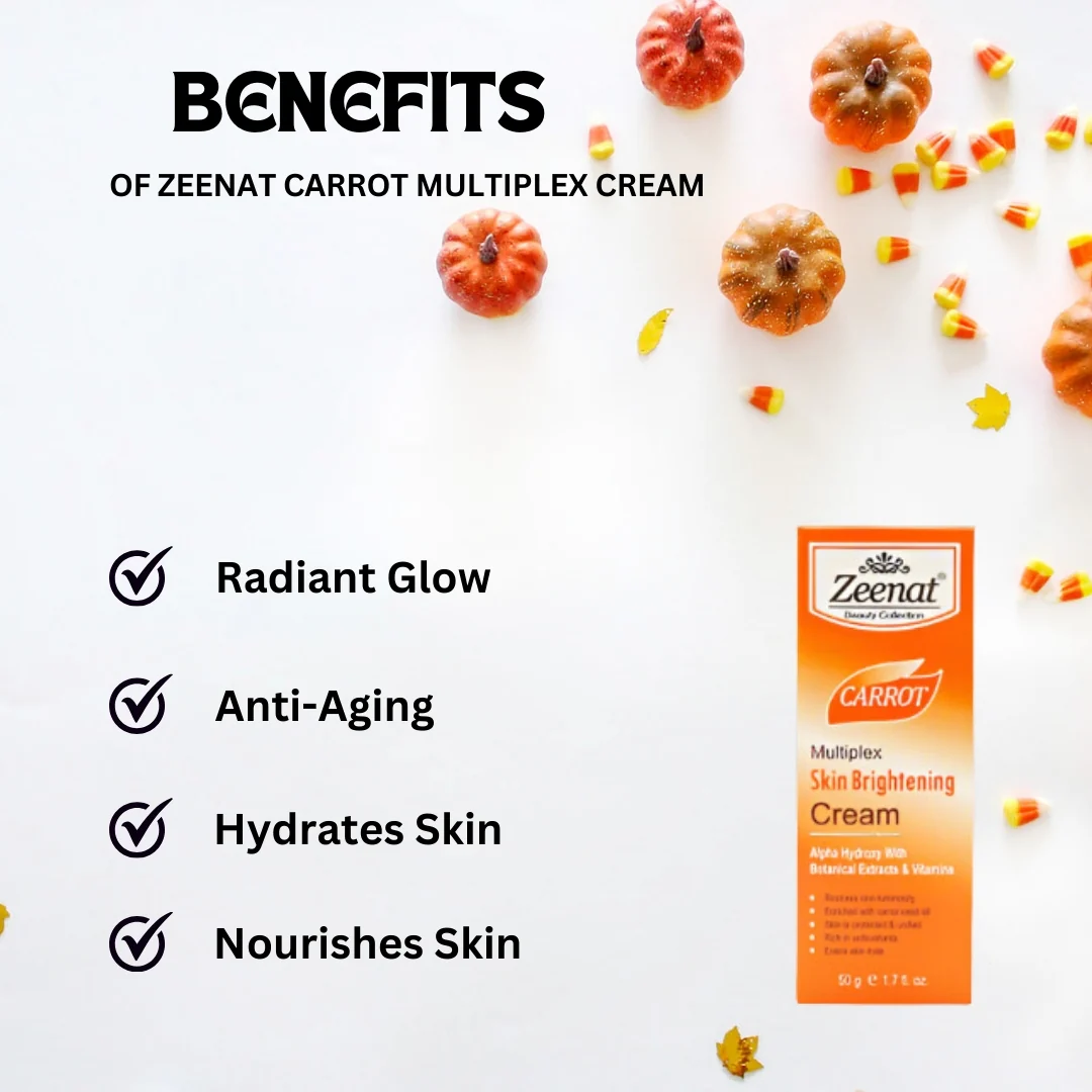 Zeenat Carrot Multiplex Cream 50 ml/1.7 oz - Image 5