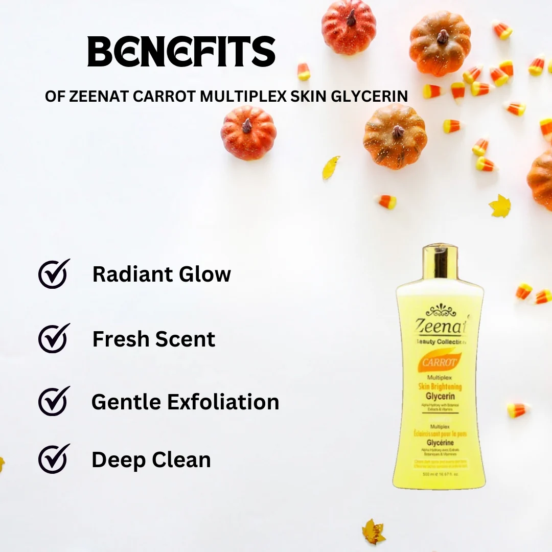 Zeenat Carrot Multiplex Skin Glycerin 500 ml - Image 3