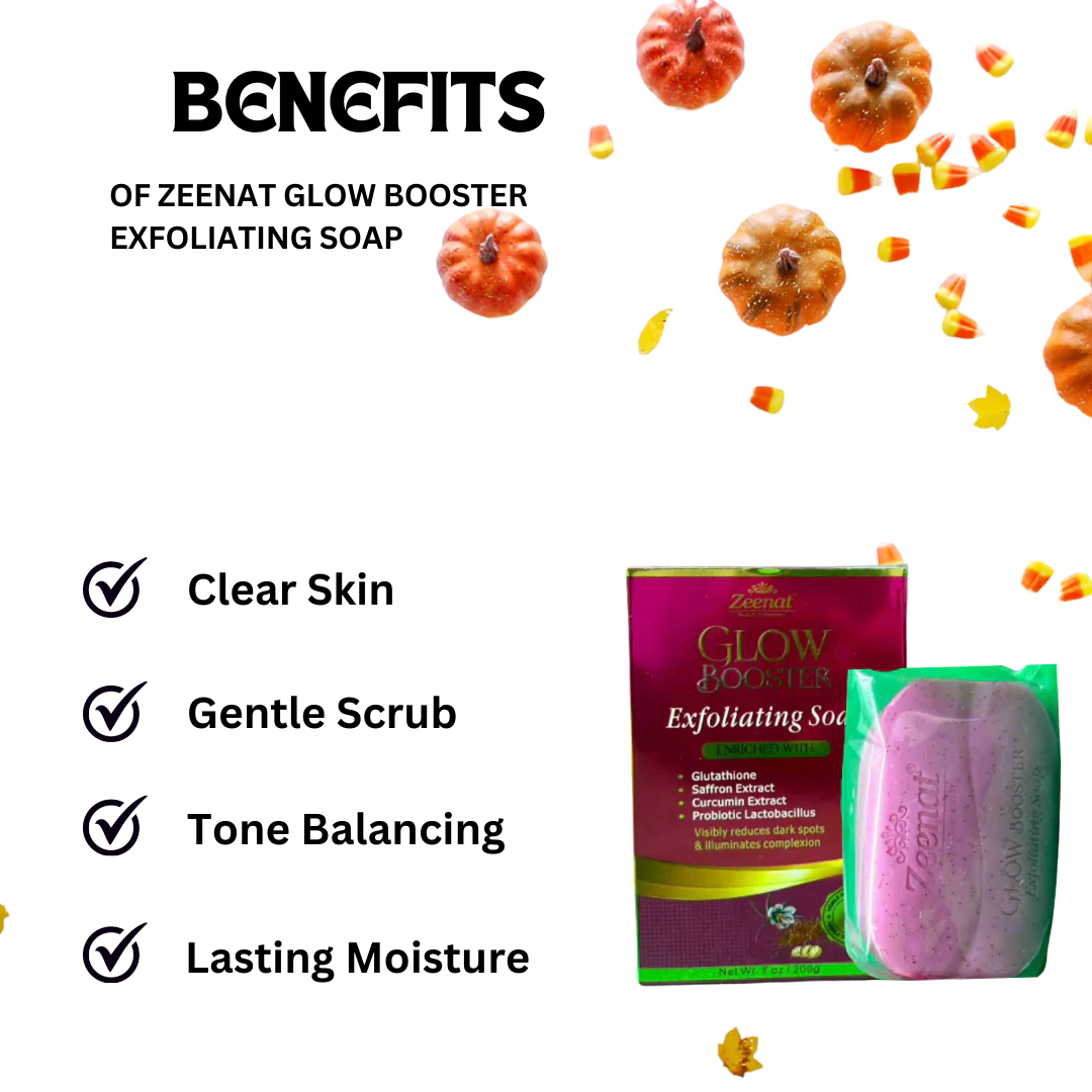 Zeenat Glow Booster Exfoliating Soap 200g - Image 5